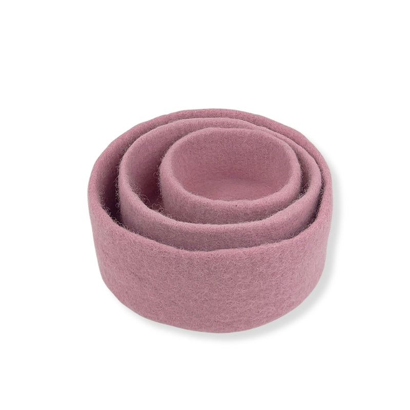 Humble Hilo Handmade Felt Cylinder Bowl Set of 3
