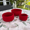 Humble Hilo Handmade Felt Cylinder Bowl Set of 3