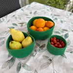 Humble Hilo Handmade Felt Cylinder Bowl Set of 3