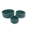 Humble Hilo Handmade Felt Cylinder Bowl Set of 3