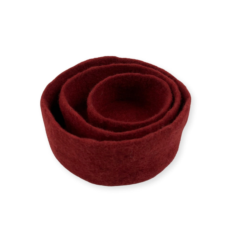 Humble Hilo Handmade Felt Cylinder Bowl Set of 3