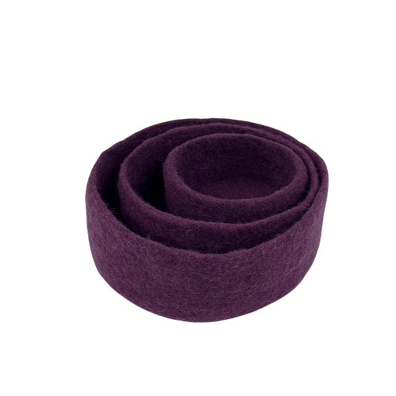 Humble Hilo Handmade Felt Cylinder Bowl Set of 3