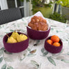 Humble Hilo Handmade Felt Cylinder Bowl Set of 3