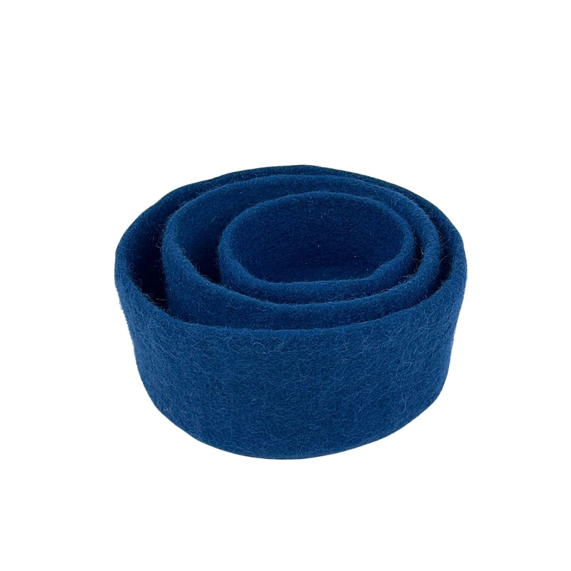 Humble Hilo Handmade Felt Cylinder Bowl Set of 3