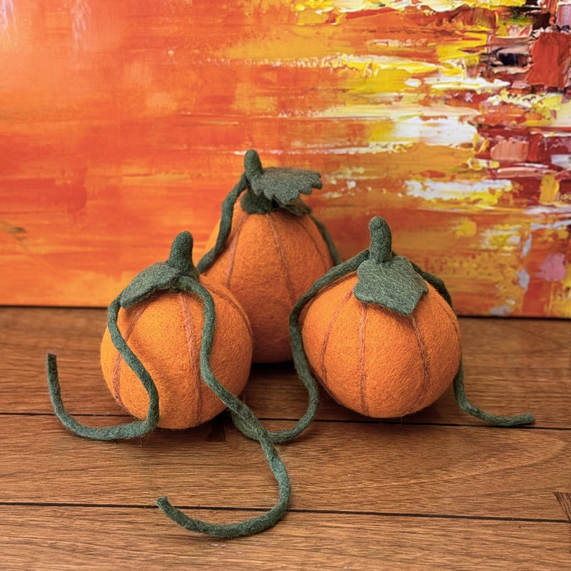 Humble Hilo Handmade Halloween Felt Pumpkins