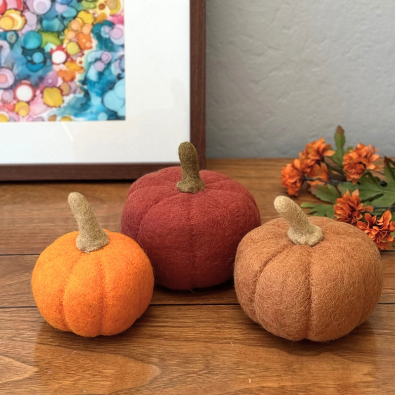 Humble Hilo Handmade Halloween Felt Pumpkins