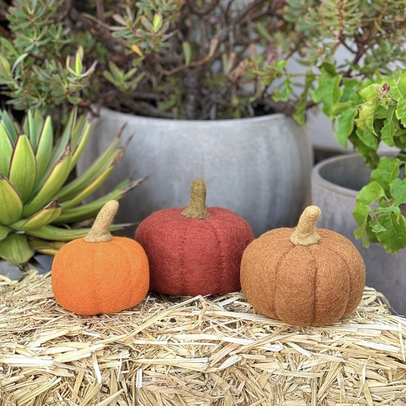 Humble Hilo Handmade Halloween Felt Pumpkins