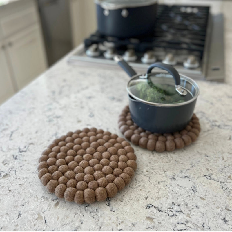 Humble Hilo Handmade Felt Trivets, Set of 2