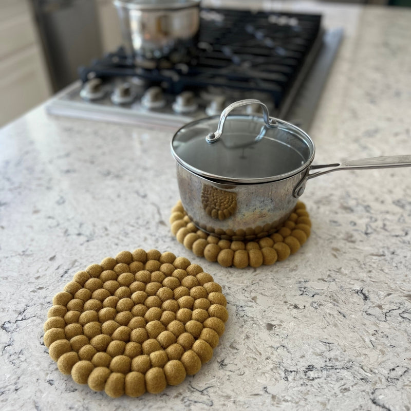 Humble Hilo Handmade Felt Trivets, Set of 2