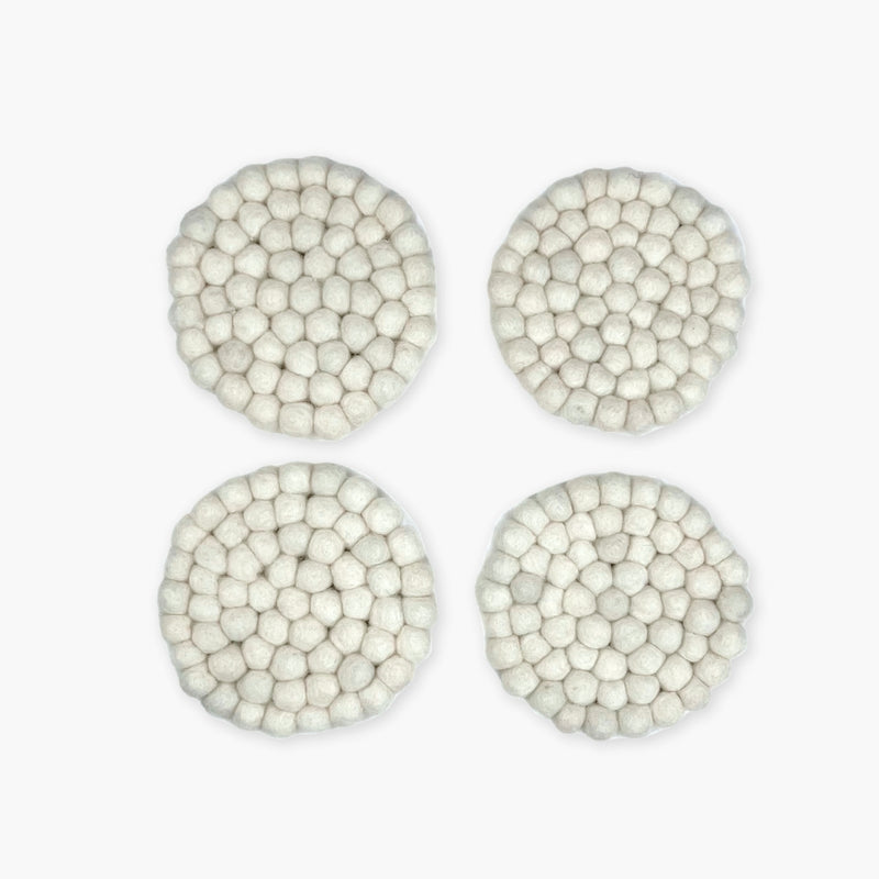 Humble Hilo Handmade Felt Coasters, Set of 4