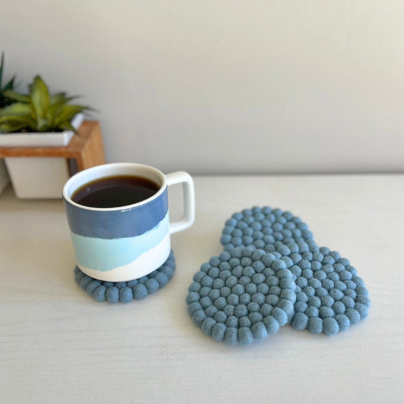 Humble Hilo Handmade Felt Coasters, Set of 4