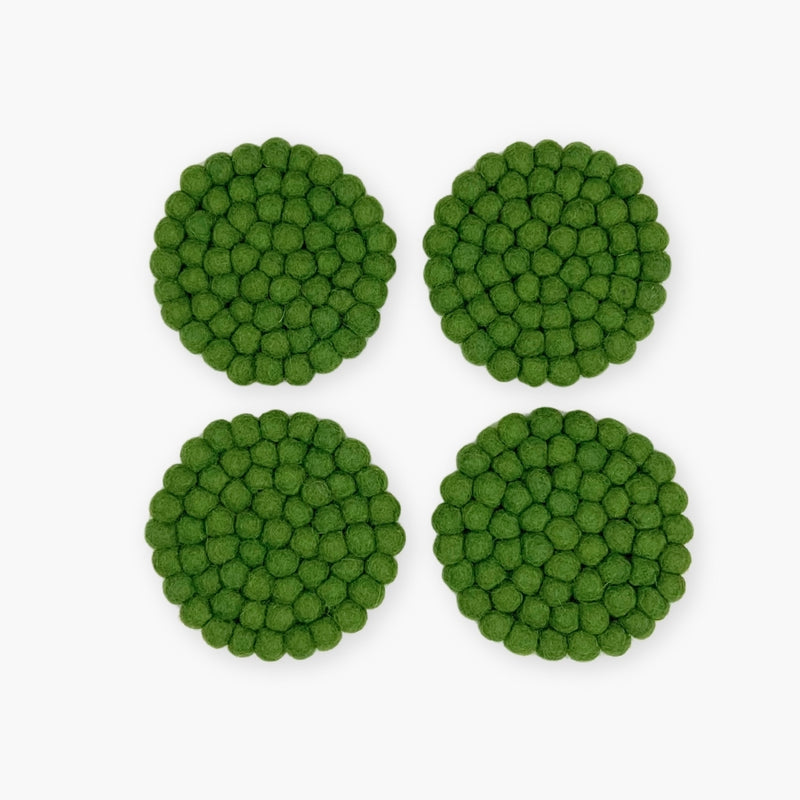 Humble Hilo Handmade Felt Coasters, Set of 4