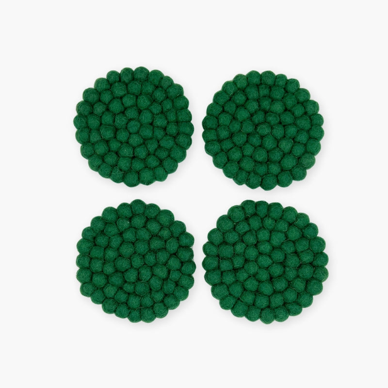 Humble Hilo Handmade Felt Coasters, Set of 4