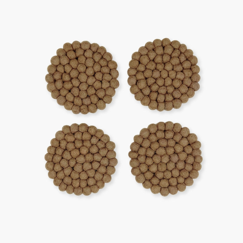 Humble Hilo Handmade Felt Coasters, Set of 4