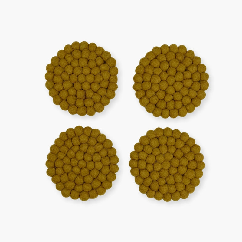 Humble Hilo Handmade Felt Coasters, Set of 4
