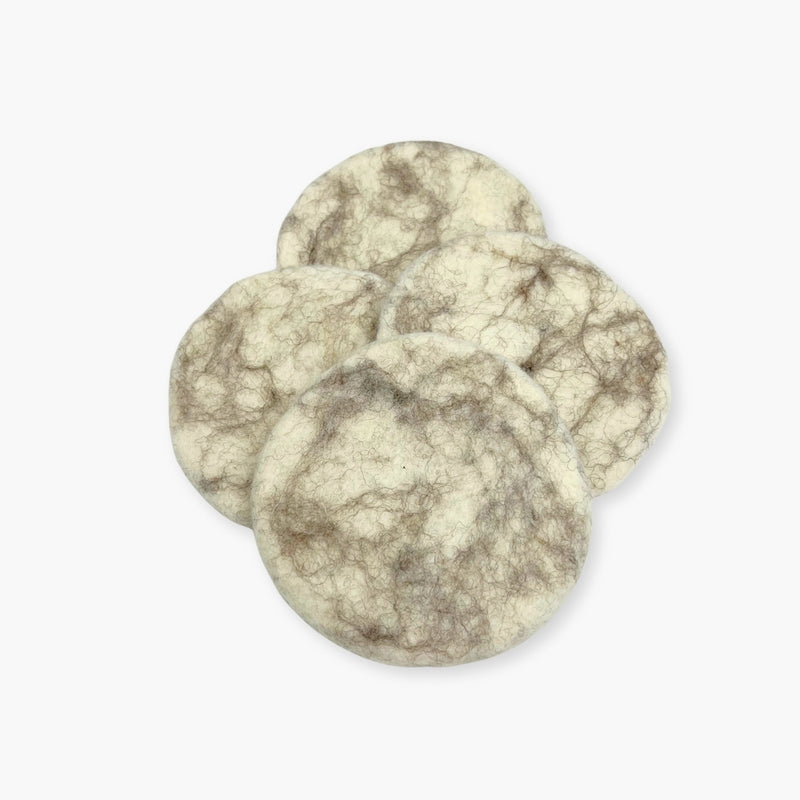 Humble Hilo Handmade Felt Thin Coasters, Set of 4