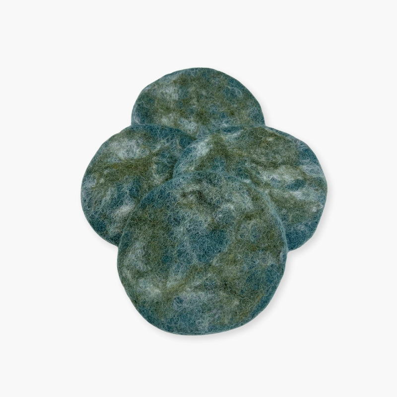 Humble Hilo Handmade Felt Thin Coasters, Set of 4