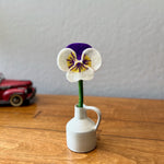 Humble Hilo Handmade Felt Flowers, 4 Pansies