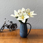 Humble Hilo Handmade Felt Flowers, 4 Lilies