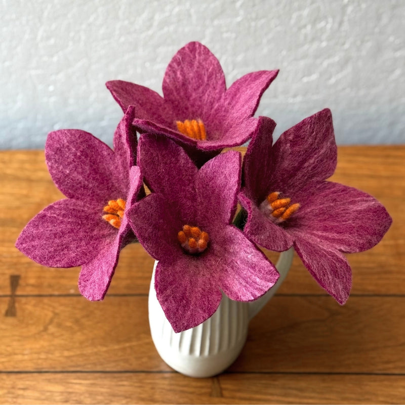 Humble Hilo Handmade Felt Flowers, 5 Petals