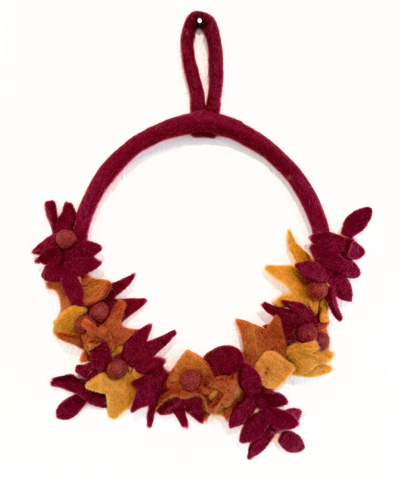 Humble Hilo Handmade Felt Flower Wreath