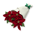 Humble Hilo Handmade Felt Poinsettia Flowers (3 pack)