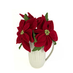 Humble Hilo Handmade Felt Poinsettia Flowers (3 pack)