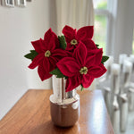 Humble Hilo Handmade Felt Poinsettia Flowers (3 pack)