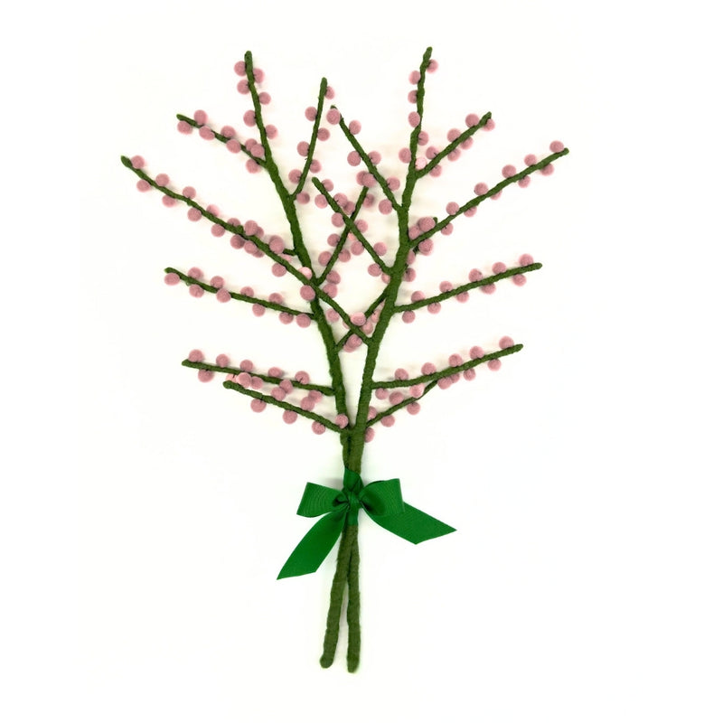 Humble Hilo Handmade Felt Flowers, Berry Stems