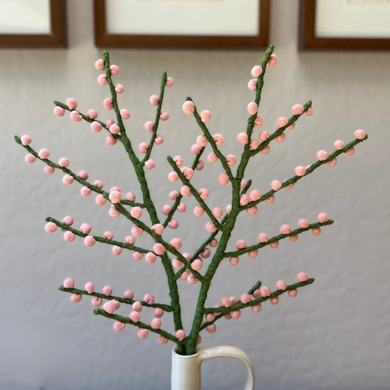 Humble Hilo Handmade Felt Flowers, Berry Stems