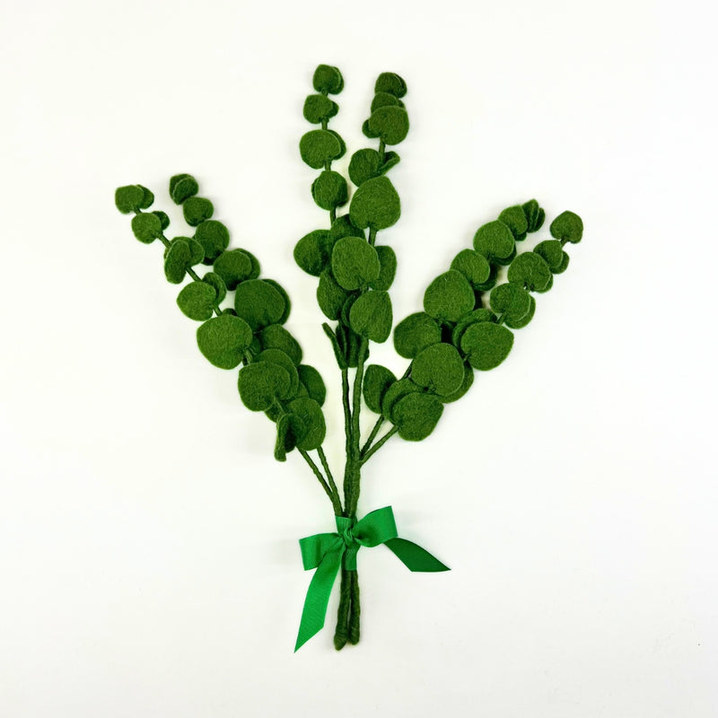 Humble Hilo Handmade Felt Flowers, 2 Leaves Branches