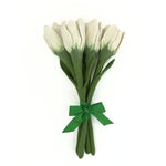 Humble Hilo Handmade Felt Flowers, 4 Tulip Flowers