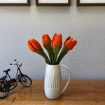 Humble Hilo Handmade Felt Flowers, 4 Tulip Flowers