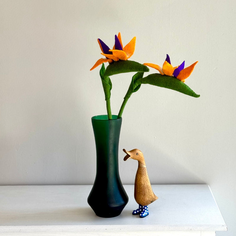 Humble Hilo Handmade Felt Flowers - Bird of Paradise, Set of 2