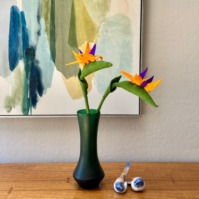 Humble Hilo Handmade Felt Flowers - Bird of Paradise, Set of 2