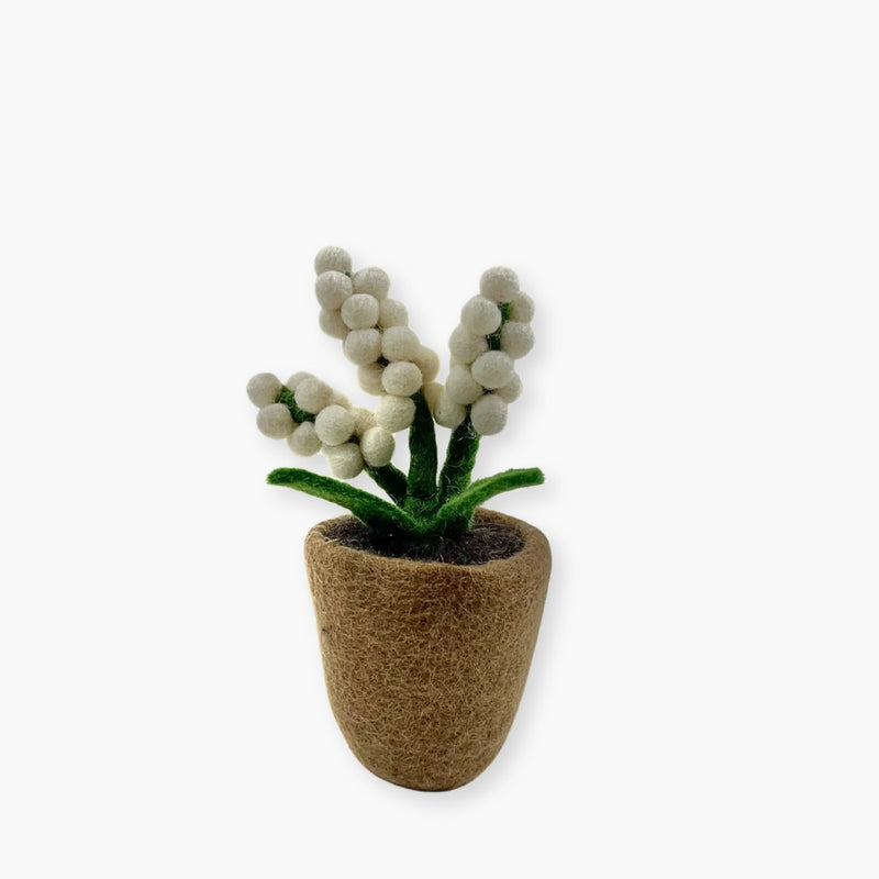 Humble Hilo Handmade Felt Flower Pot, Berry Flower