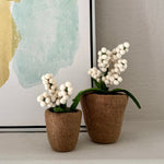 Humble Hilo Handmade Felt Flower Pot, Berry Flower