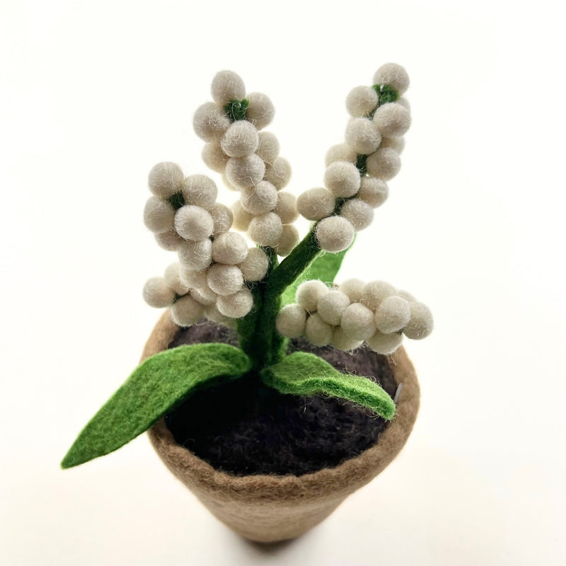 Humble Hilo Handmade Felt Flower Pot, Berry Flower
