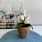 Humble Hilo Handmade Felt Flower Pot, Berry Flower