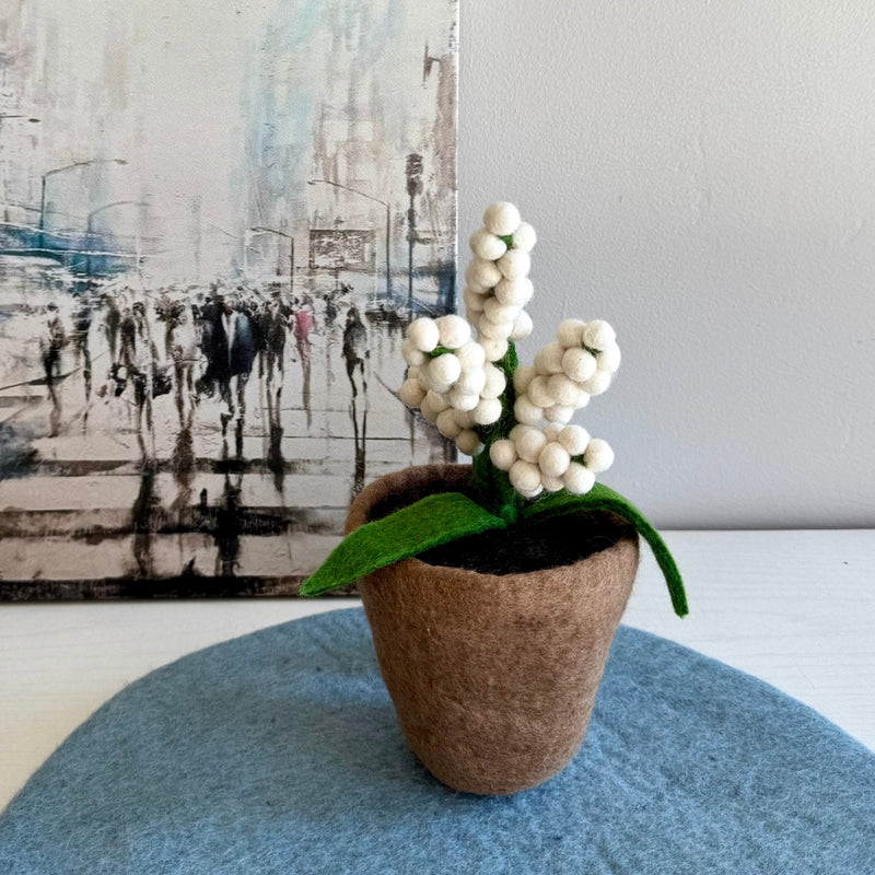 Humble Hilo Handmade Felt Flower Pot, Berry Flower