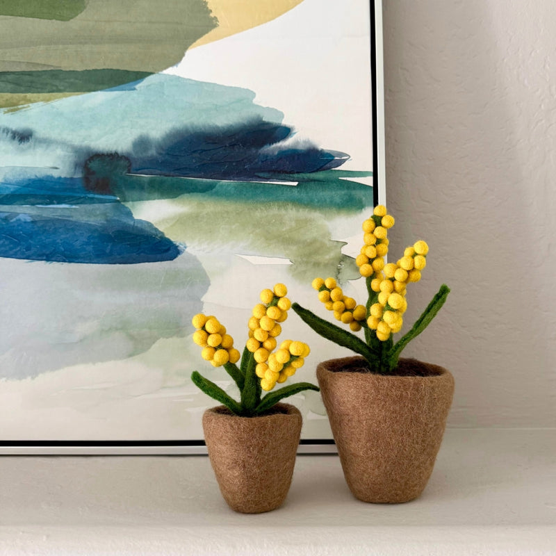 Humble Hilo Handmade Felt Flower Pot, Berry Flower