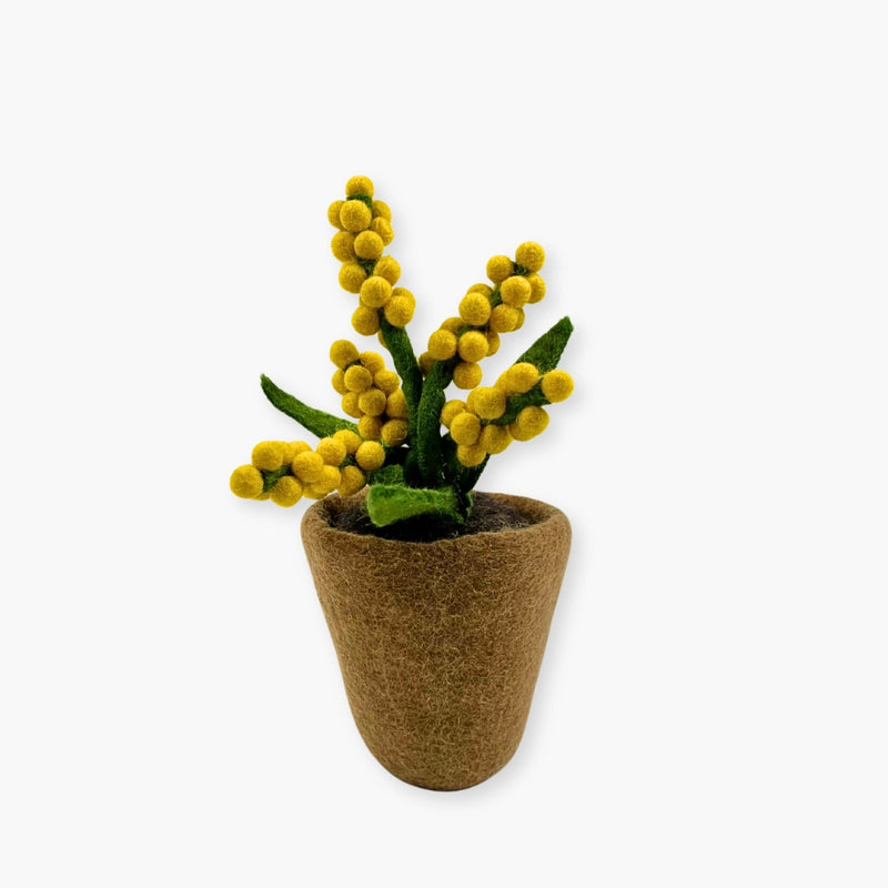 Humble Hilo Handmade Felt Flower Pot, Berry Flower