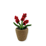 Humble Hilo Handmade Felt Flower Pot, Berry Flower
