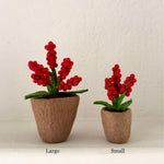 Humble Hilo Handmade Felt Flower Pot, Berry Flower
