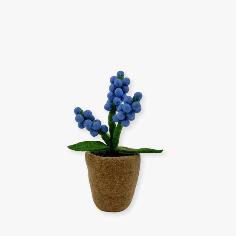 Humble Hilo Handmade Felt Flower Pot, Berry Flower