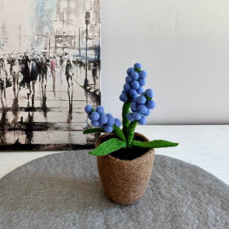 Humble Hilo Handmade Felt Flower Pot, Berry Flower