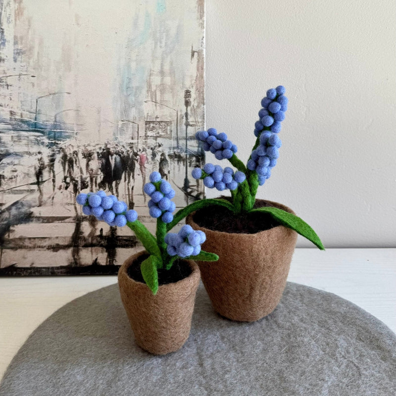 Humble Hilo Handmade Felt Flower Pot, Berry Flower