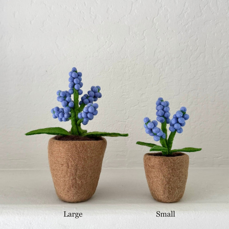 Humble Hilo Handmade Felt Flower Pot, Berry Flower