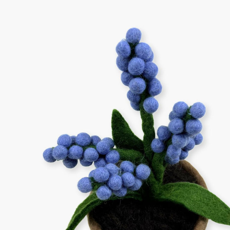 Humble Hilo Handmade Felt Flower Pot, Berry Flower