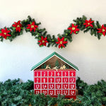 Humble Hilo Handmade Felt Garland - Poinsettia, Red